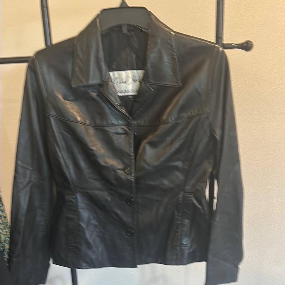North Beach Leather Black Jacket
